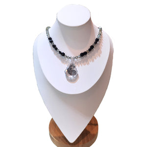 Black & White Charm Necklace