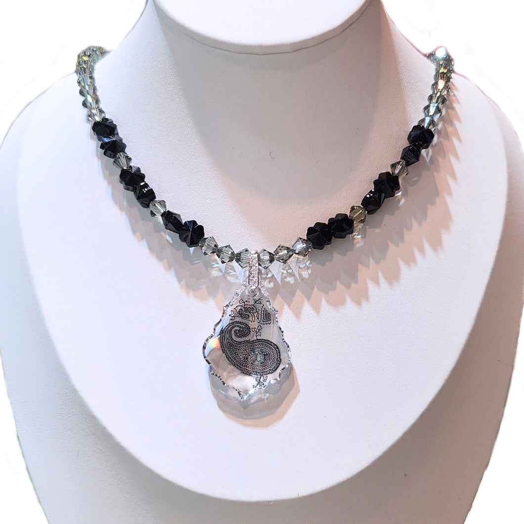 Black & White Charm Necklace