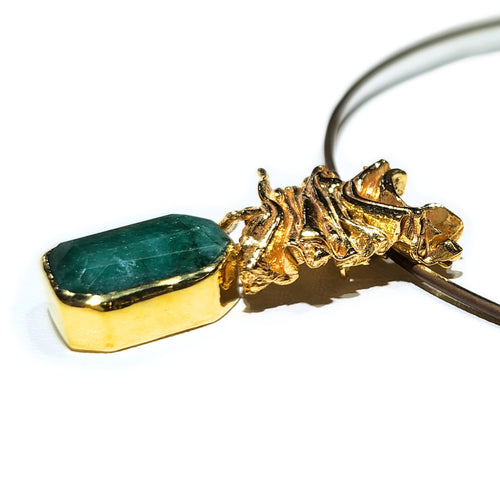 Emerald Rough Pendant