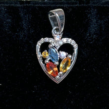 Load image into Gallery viewer, Sapphire Heart Pendant