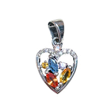 Load image into Gallery viewer, Sapphire Heart Pendant