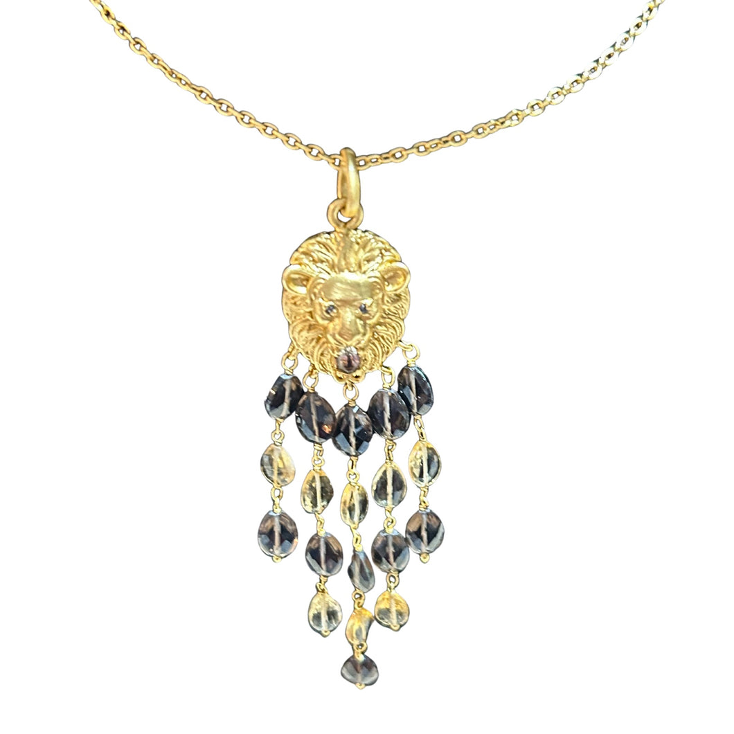 Lion Head Danglling Pendant