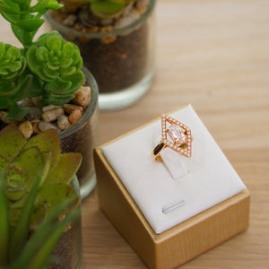 Topaz & Diamond Ring