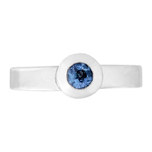 Load image into Gallery viewer, Button Sapphire Ring - light blue