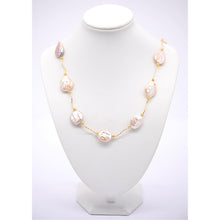 Load image into Gallery viewer, Baroque Pearls with Gold Bar Separator Tubes - 30 inch