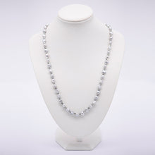 Load image into Gallery viewer, Grey Pearl with Silver Spacers